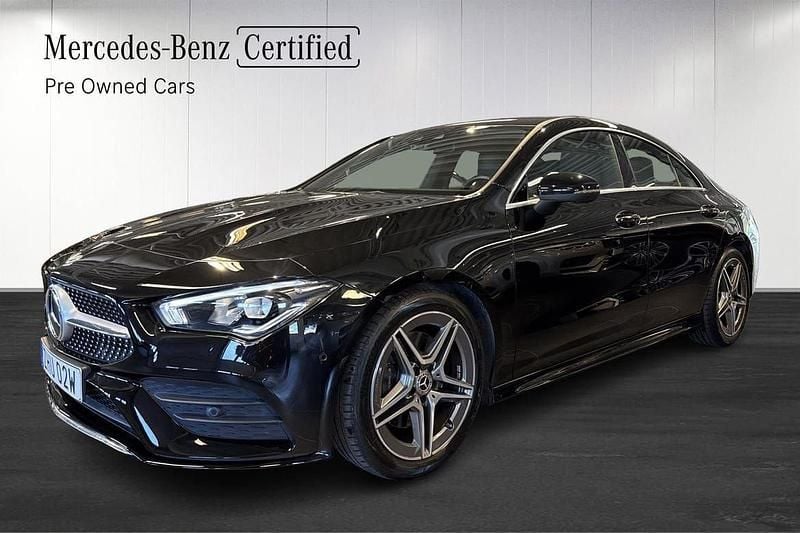 Svart Begagnad 2019 Mercedes CLA200 AMG Sportkupé | 299 000 kr (Superpris) - Bild 1/4