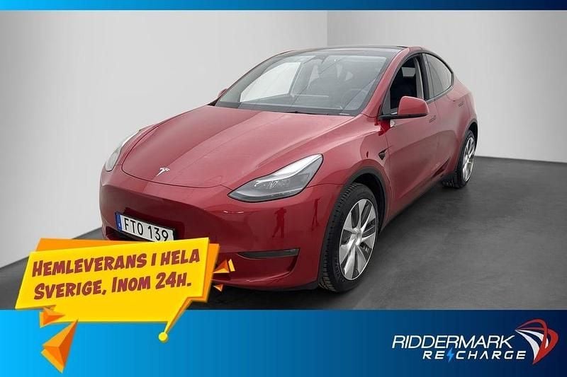 Röd Begagnad 2022 Tesla Model Y Long Range AWD SUV | 359 800 kr (Marknadspris) - Bild 1/3