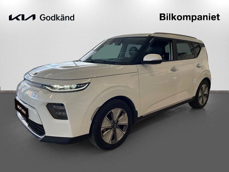 Vit Begagnad 2021 Kia Soul EV Advance SUV | 258 700 kr (Marknadspris) - Bild 1/4
