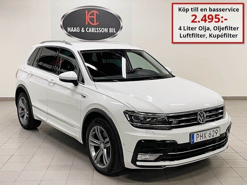 Vit Begagnad 2017 VW Tiguan GT SUV | 204 900 kr (Dyr) - Bild 1/2