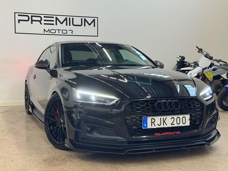 Svart Begagnad 2017 Audi A5 S-Line Sportkupé | 299 900 kr (Dyr) - Bild 1/4