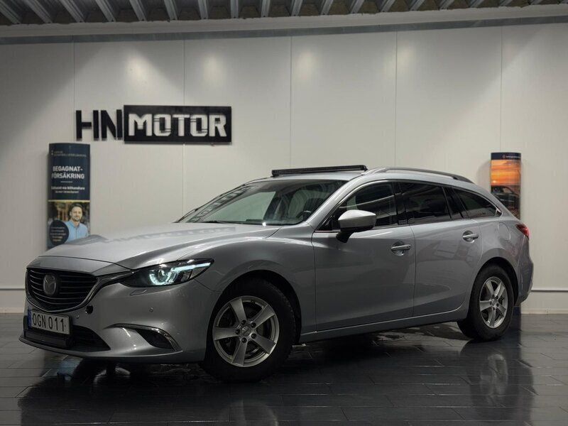 Grå Begagnad 2016 Mazda 6 Kombi | 149 900 kr (Marknadspris) - Bild 1/4