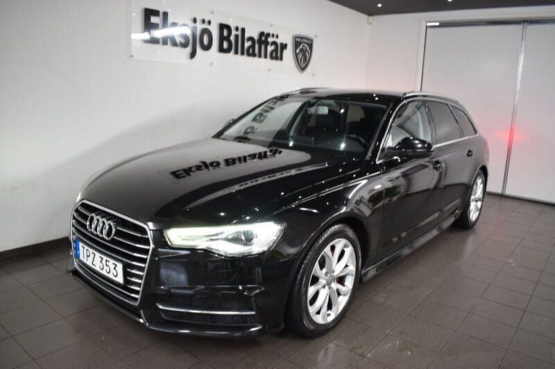 Svart Begagnad 2015 Audi A6 S-Line Kombi | 159 500 kr (Marknadspris) - Bild 1/4