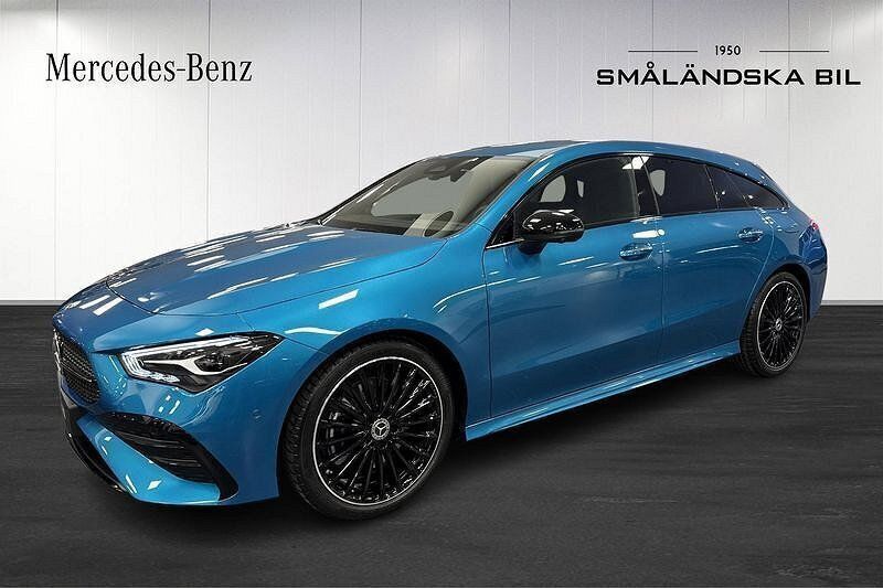 Blå Ny 2025 Mercedes CLA200 Shooting Brake AMG Kombi | 457 700 kr - Bild 1/4