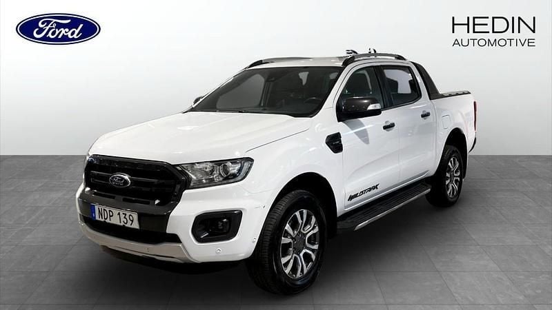 Vit (white) Begagnad 2019 Ford Ranger Wildtrack Pickup | 329 000 kr (Marknadspris) - Bild 1/4