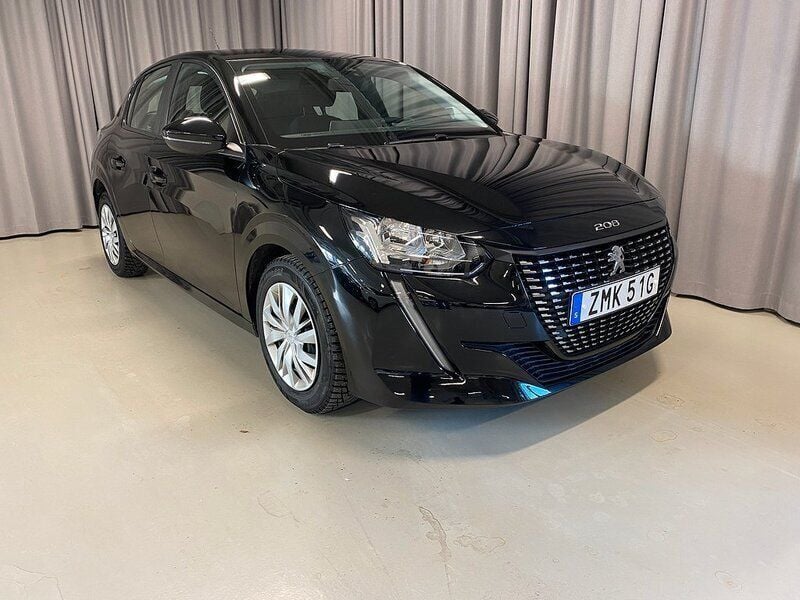 Svart Begagnad 2022 Peugeot 208 Active Halvkombi | 139 900 kr (Bra pris) - Bild 1/3