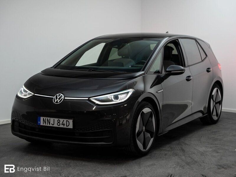 Mörkgrå Begagnad 2020 VW ID.3 Pro Performance Halvkombi | 199 900 kr (Lite dyr) - Bild 1/4