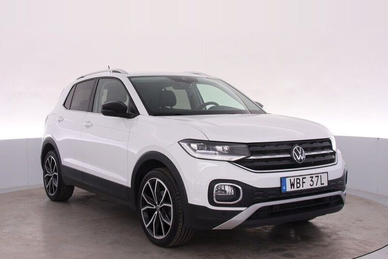 Vit Begagnad 2022 VW T-Cross SUV | 229 000 kr (Marknadspris) - Bild 1/4