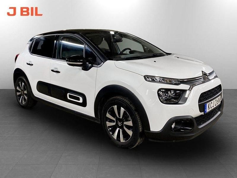 Vit Begagnad 2024 Citroën C3 Shine Halvkombi | 179 900 kr (Marknadspris) - Bild 1/4