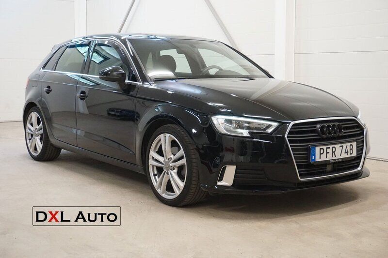 Svart Begagnad 2020 Audi A3 Sportback Sport Halvkombi | 199 900 kr (Marknadspris) - Bild 1/4