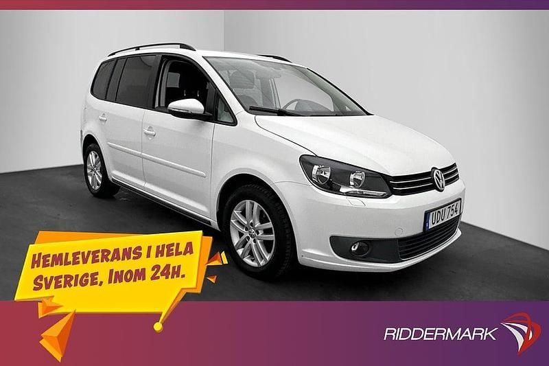Vit Begagnad 2015 VW Touran Minibuss | 184 900 kr (Superpris) - Bild 1/3