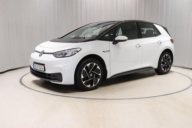 Vit Begagnad 2022 VW ID.3 Pro Halvkombi | 264 800 kr (Superpris) - Bild 1/4