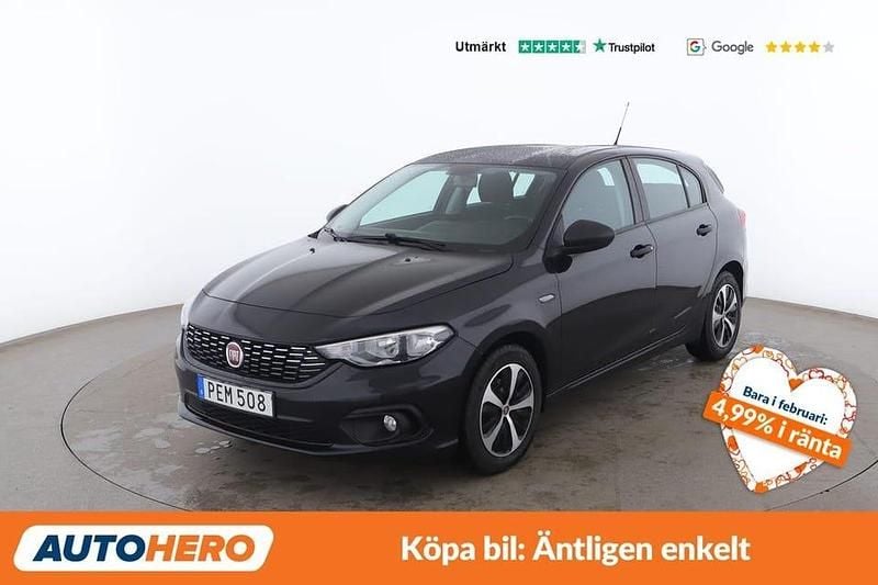 Begagnad Fiat Tipo Pop 122 HK (89 kW) 2017 Svart Halvkombi