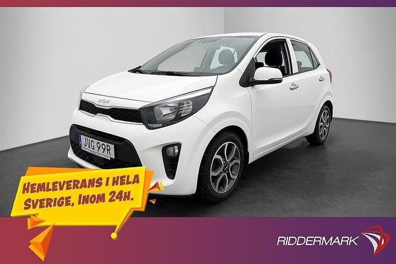 Vit Begagnad 2021 Kia Picanto Advance Halvkombi | 99 800 kr (Bra pris) - Bild 1/3
