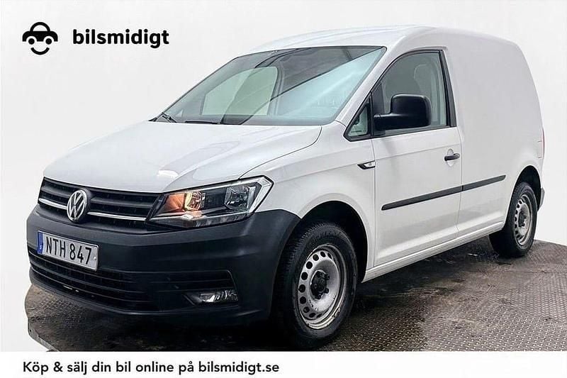 Vit Begagnad 2020 VW Caddy Minibuss | 164 800 kr (Bra pris) - Bild 1/3