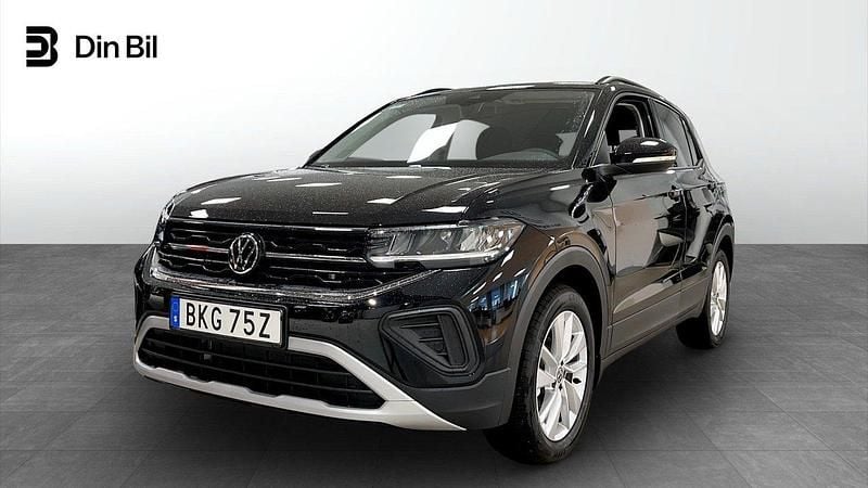 Svart Ny 2024 VW T-Cross Life SUV | 309 900 kr (Marknadspris) - Bild 1/4
