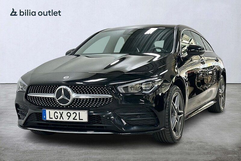 Svart Begagnad 2021 Mercedes CLA250e Shooting Brake AMG Kombi | 334 900 kr - Bild 1/3