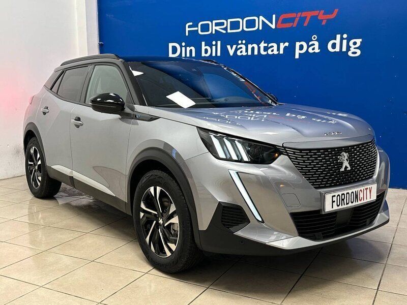 Grå Begagnad 2022 Peugeot e-2008 GT SUV | 529 625 kr - Bild 1/4