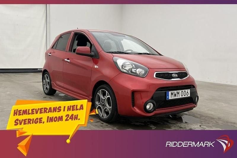 Röd Begagnad 2015 Kia Picanto Halvkombi | 108 900 kr (Lite dyr) - Bild 1/3