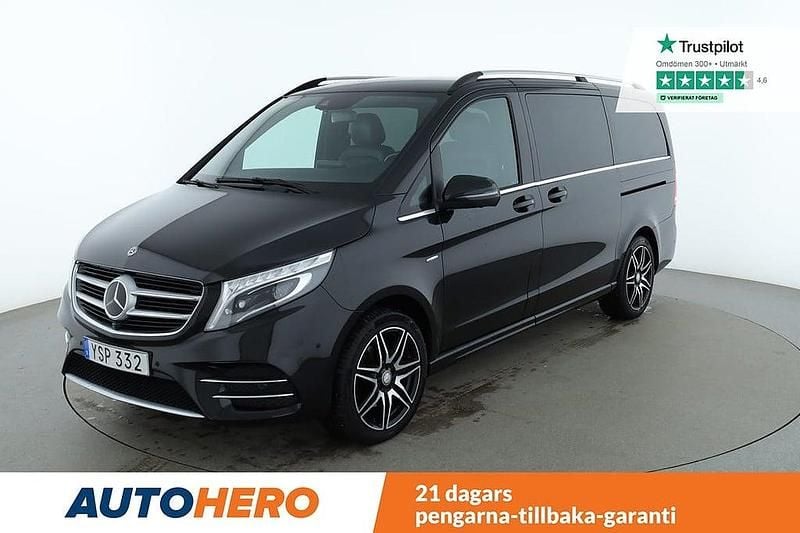 Svart Begagnad 2017 Mercedes V250 Exclusive Minibuss | 509 000 kr (Superpris) - Bild 1/4