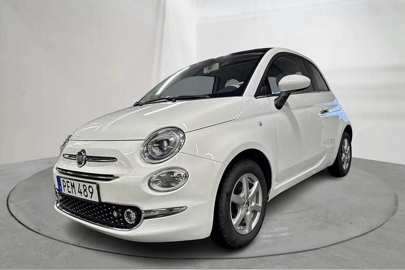 Vit Begagnad 2017 Fiat 500 Lounge | 69 000 kr (Superpris) - Bild 1/4