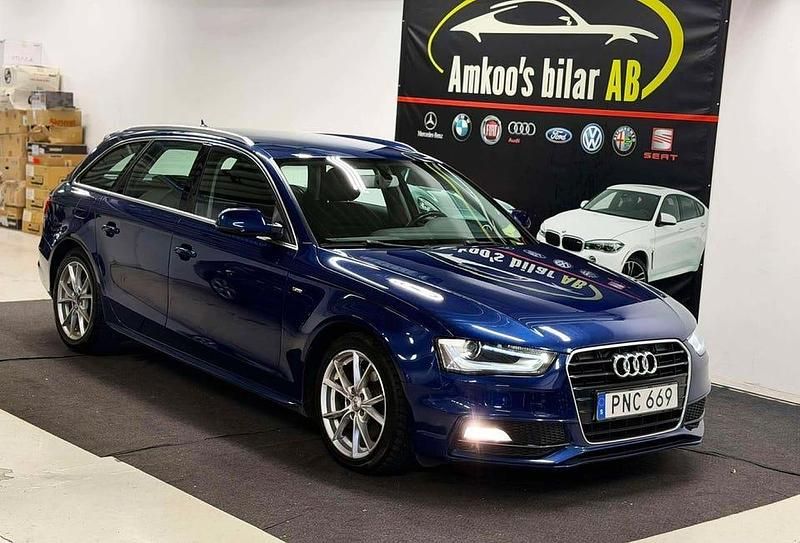 Blå Begagnad 2014 Audi A4 Sport Kombi | 109 900 kr (Marknadspris) - Bild 1/4