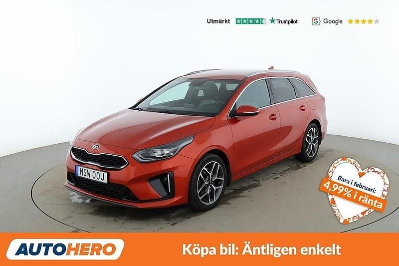 Begagnad Kia Ceed Sportswagon GT-Line 141 HK (103 kW) 2019 Orange Kombi