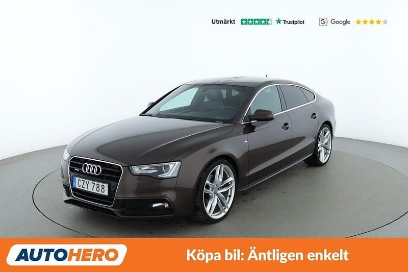 Brun Begagnad 2015 Audi A5 Sportback S-Line Halvkombi | 154 000 kr (Marknadspris) - Bild 1/4