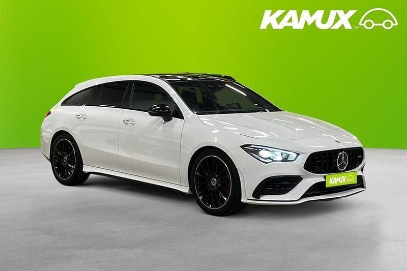 Vit Begagnad 2020 Mercedes CLA220 Shooting Brake AMG Kombi | 314 800 kr (Marknadspris) - Bild 1/4