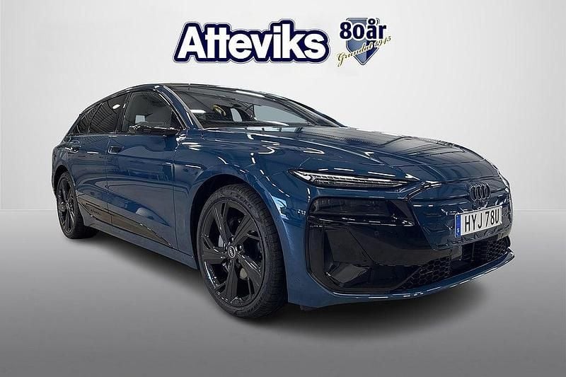 Mörkblå Begagnad 2024 Audi A6 e-tron S-Line Kombi | 759 900 kr (Bra pris) - Bild 1/4