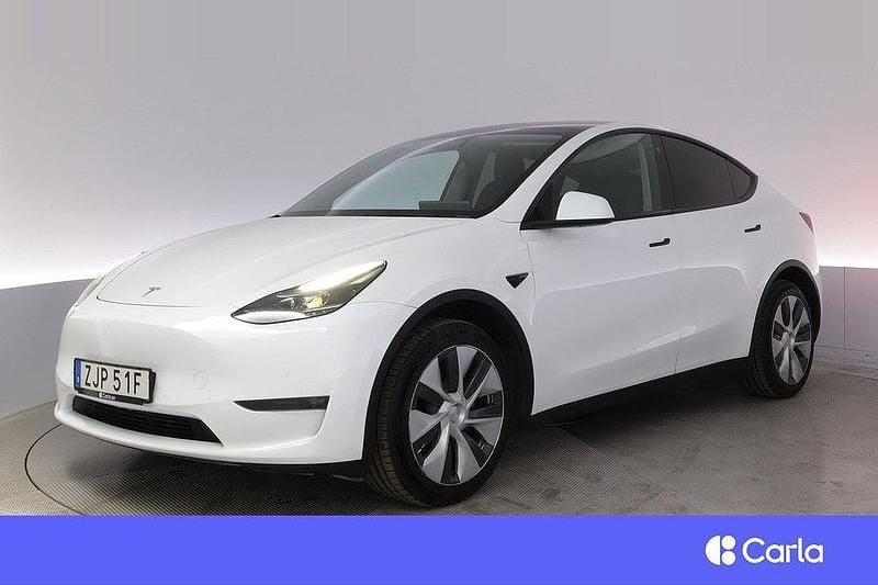 Vit Begagnad 2022 Tesla Model Y Long Range AWD SUV | 377 900 kr (Marknadspris) - Bild 1/4