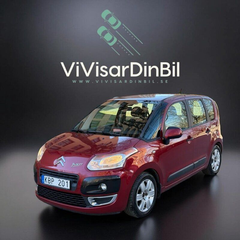 Röd Begagnad 2009 Citroën C3 Picasso Minibuss | 24 900 kr (Marknadspris) - Bild 1/4