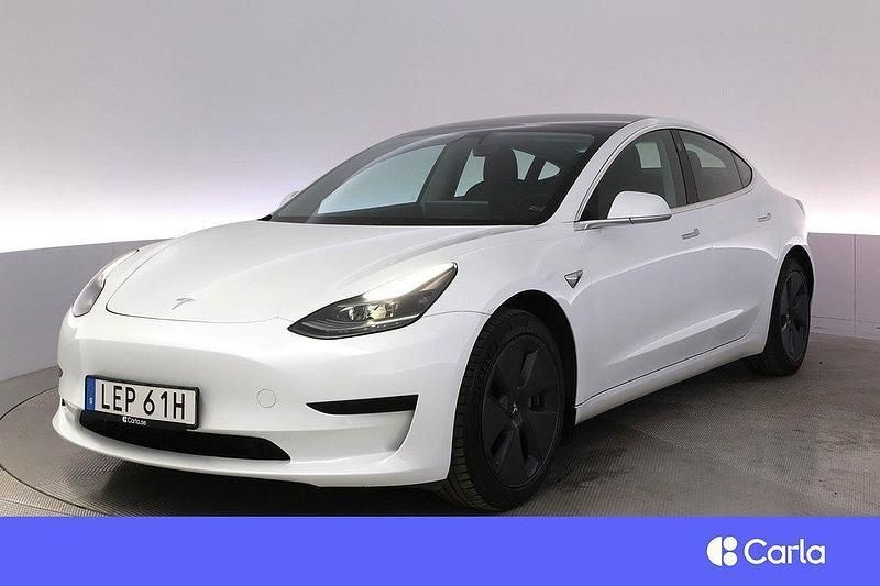 Vit Begagnad 2020 Tesla Model 3 Standard Range Plus Sedan | 259 900 kr (Marknadspris) - Bild 1/4