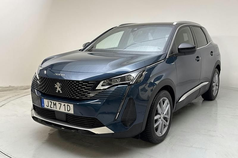 Blå Begagnad 2021 Peugeot 3008 GT-line SUV | 199 000 kr (Superpris) - Bild 1/4
