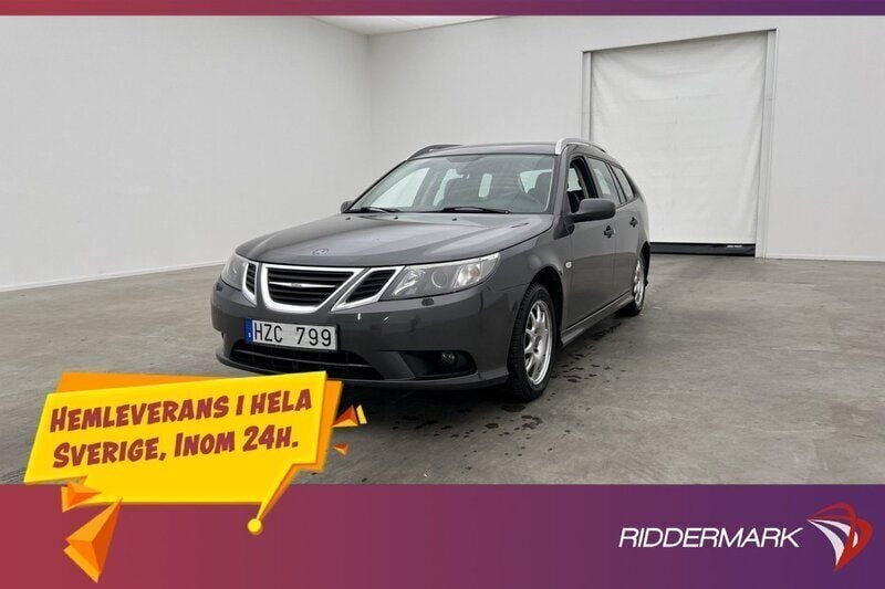 Grå Begagnad 2008 Saab 9-3 Vector Kombi | 84 800 kr (Dyr) - Bild 1/4