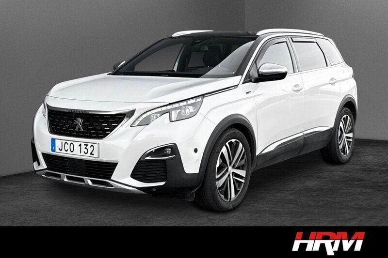 Vit Begagnad 2018 Peugeot 5008 Business-Line Minibuss | 249 900 kr (Marknadspris) - Bild 1/4