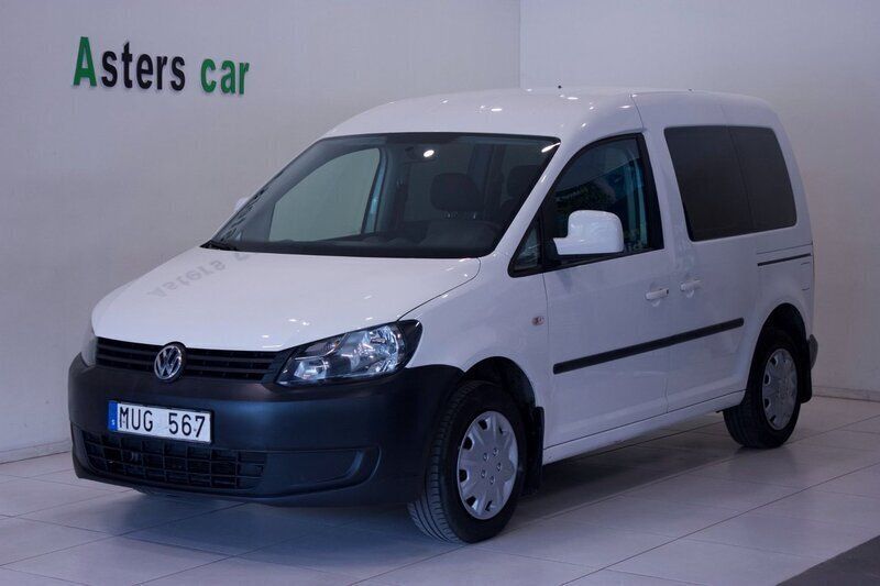 Vit Begagnad 2012 VW Caddy Minibuss | 75 000 kr (Lite dyr) - Bild 1/4