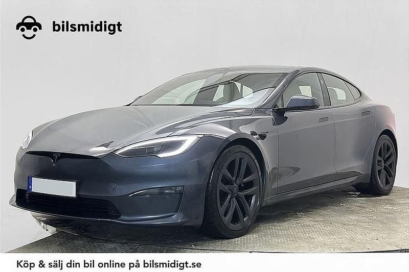 Begagnad Tesla Model S Plaid 759 kW (1033 HK) 2022 Grå Halvkombi