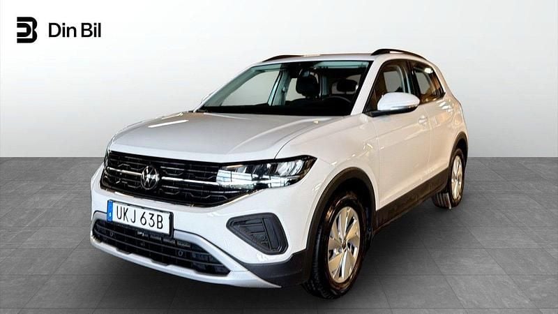 Vit Begagnad 2024 VW T-Cross Life SUV | 194 900 kr (Marknadspris) - Bild 1/4