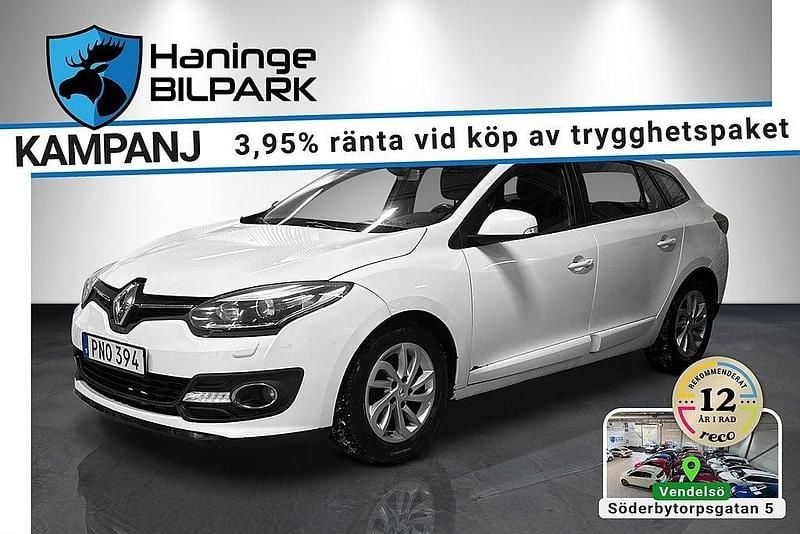 Vit Begagnad 2014 Renault Mégane GrandTour Kombi | 39 995 kr (Bra pris) - Bild 1/2