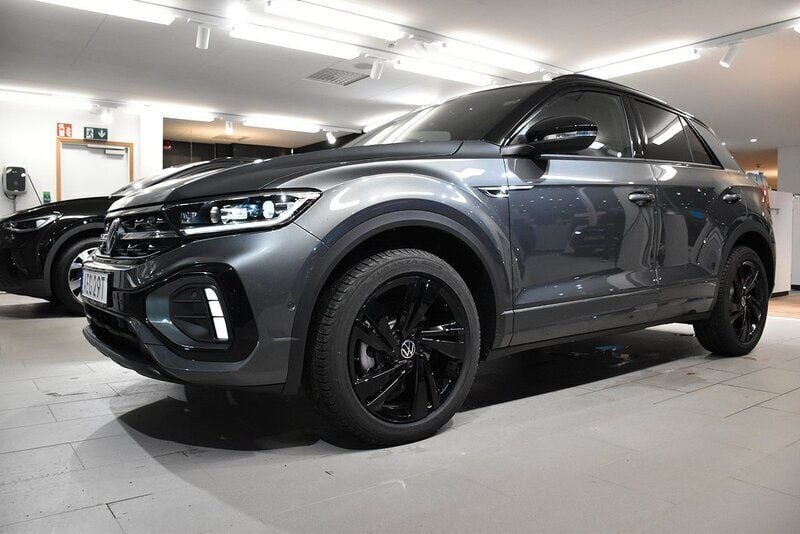 Grå Ny 2024 VW T-Roc R-line SUV | 523 900 kr - Bild 1/4