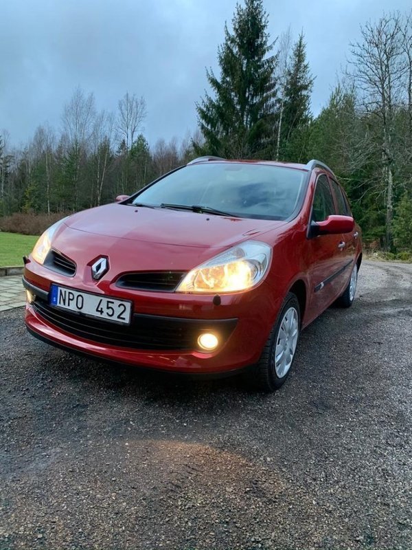 Såld Renault Clio Kombi 1,2 75hk, begagnad 2008, 6 500 mil