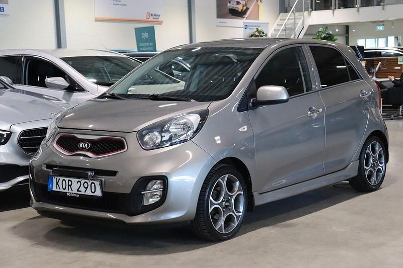 Grå Begagnad 2014 Kia Picanto Sport Halvkombi | 49 900 kr (Marknadspris) - Bild 1/4