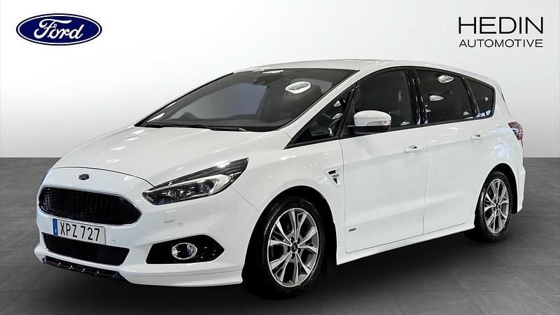 Vit Begagnad 2018 Ford S-MAX ST-Line Kombi | 255 000 kr (Marknadspris) - Bild 1/4