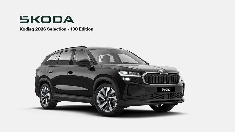 Svart Ny 2025 Skoda Kodiaq Selection SUV | 508 400 kr - Bild 1/4