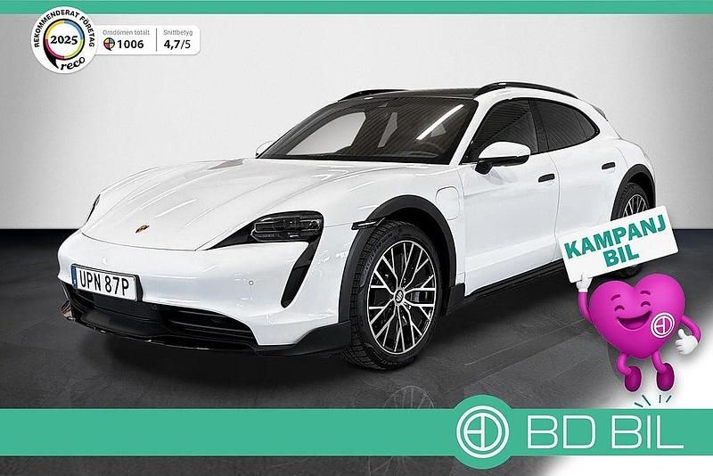 Vit Begagnad 2022 Porsche Taycan Cross Turismo Kombi | 667 900 kr (Marknadspris) - Bild 1/3