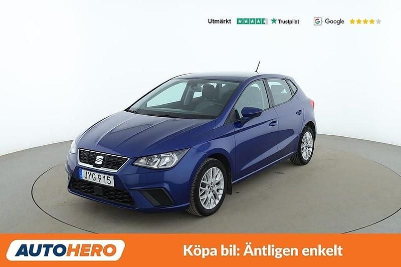 Blå Begagnad 2018 Seat Ibiza Style Halvkombi | 97 000 kr (Marknadspris) - Bild 1/4