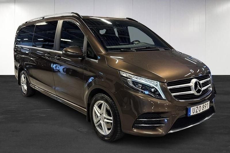 Begagnad Mercedes V250 Avantgarde 190 HK (139 kW) 2019 Brun Minibuss