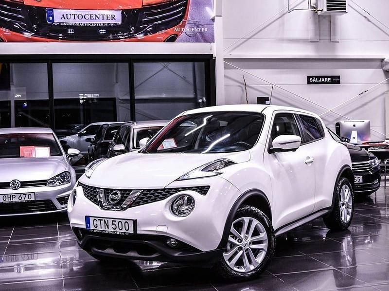 Vit Begagnad 2015 Nissan Juke SUV | 125 900 kr (Marknadspris) - Bild 1/4