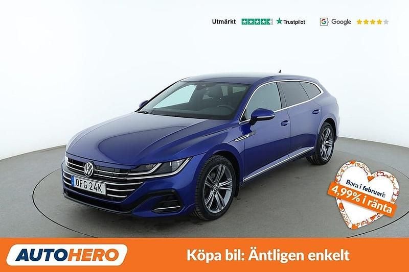 Begagnad VW Arteon R-line 220 HK (161 kW) 2022 Blå Kombi